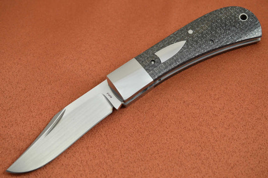 Bill Ruple LANNY'S CLIP, Lightning Strike Carbon Fiber Scales, 2018 Blade Show (SOLD)