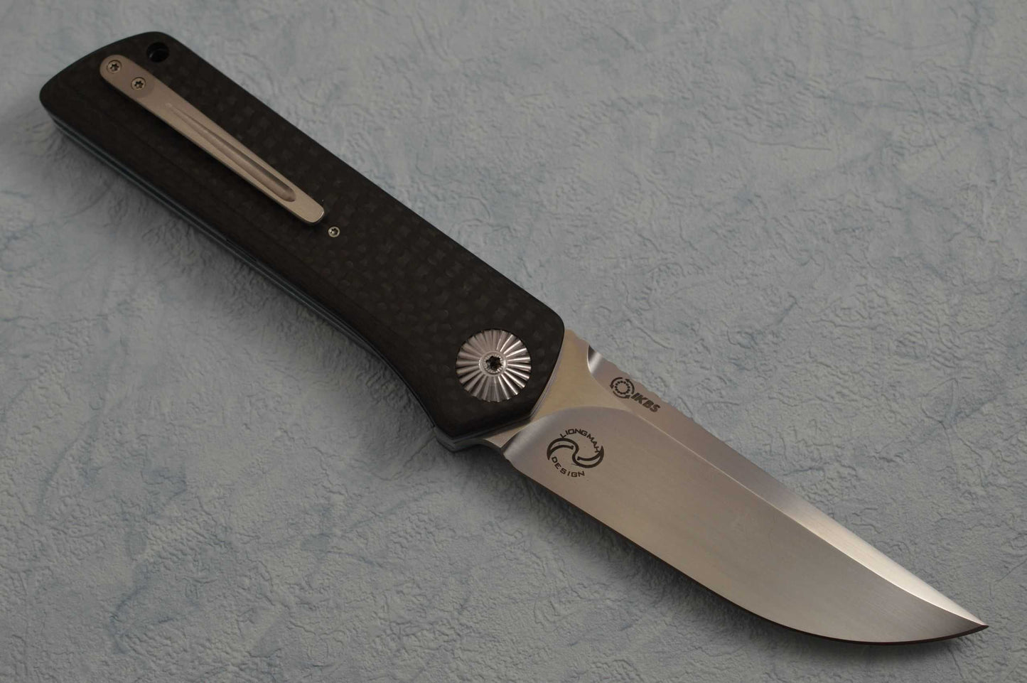 A2 Knives Custom Front Flipper "Warrior", Liong Mah Design (SOLD)