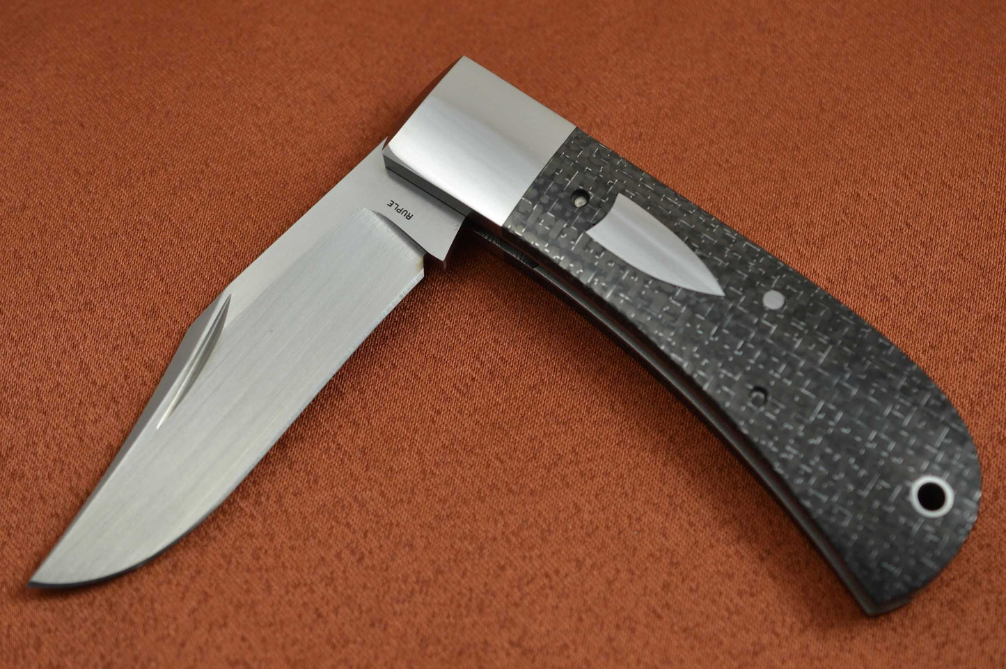 Bill Ruple LANNY'S CLIP, Lightning Strike Carbon Fiber Scales, 2018 Blade Show (SOLD)