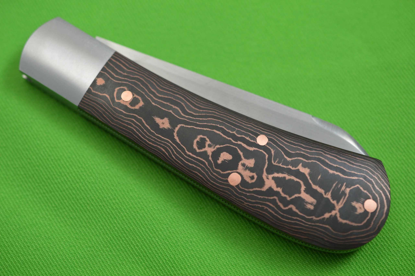 Bobby House Copper Fat Carbon ZULU, Slip-Joint Folding Knife (SOLD)