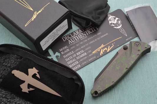 Anthony & Sean Marfione SOCOM ELITE WARCOM, DLC Two-Tone Apocalyptic Blade, Jungle Wear Fat Carbon (SOLD)