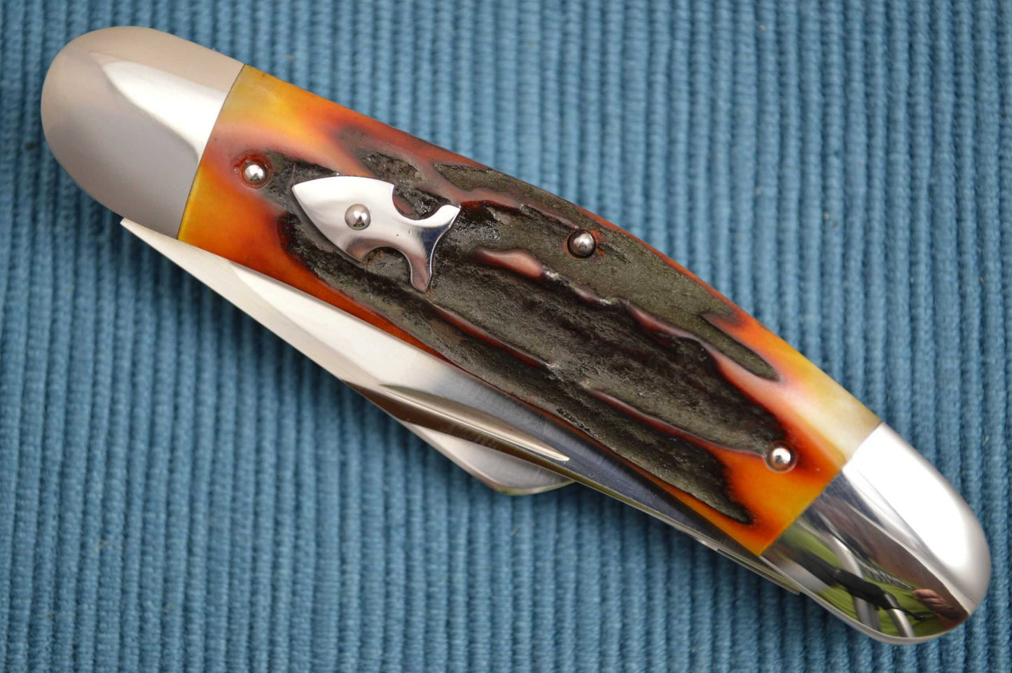 Bill Ruple Stag 3-Blade Sowbelly (SOLD)