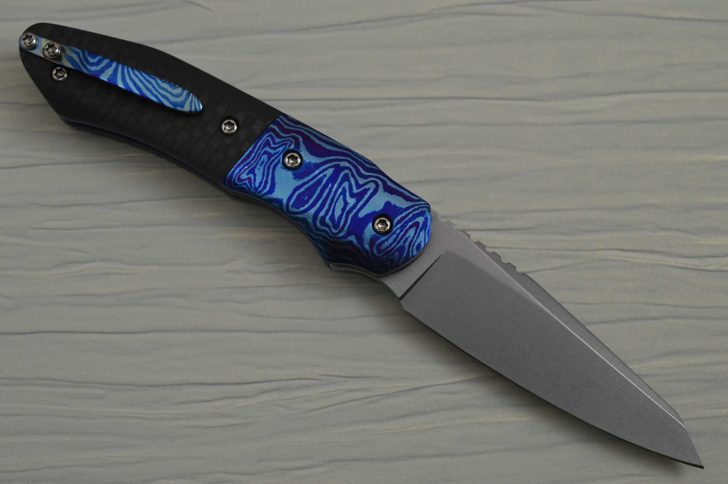 Tom Ferry M.S. INSIDIOUS Timascus Flipper Folding Knife (SOLD)