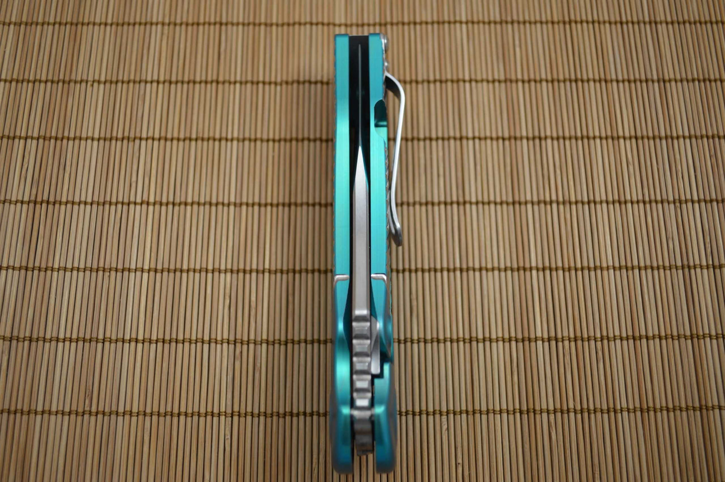 Brian Nadeau CYCLONE Flipper (3D Version), Anodized Green Titanium (SOLD)