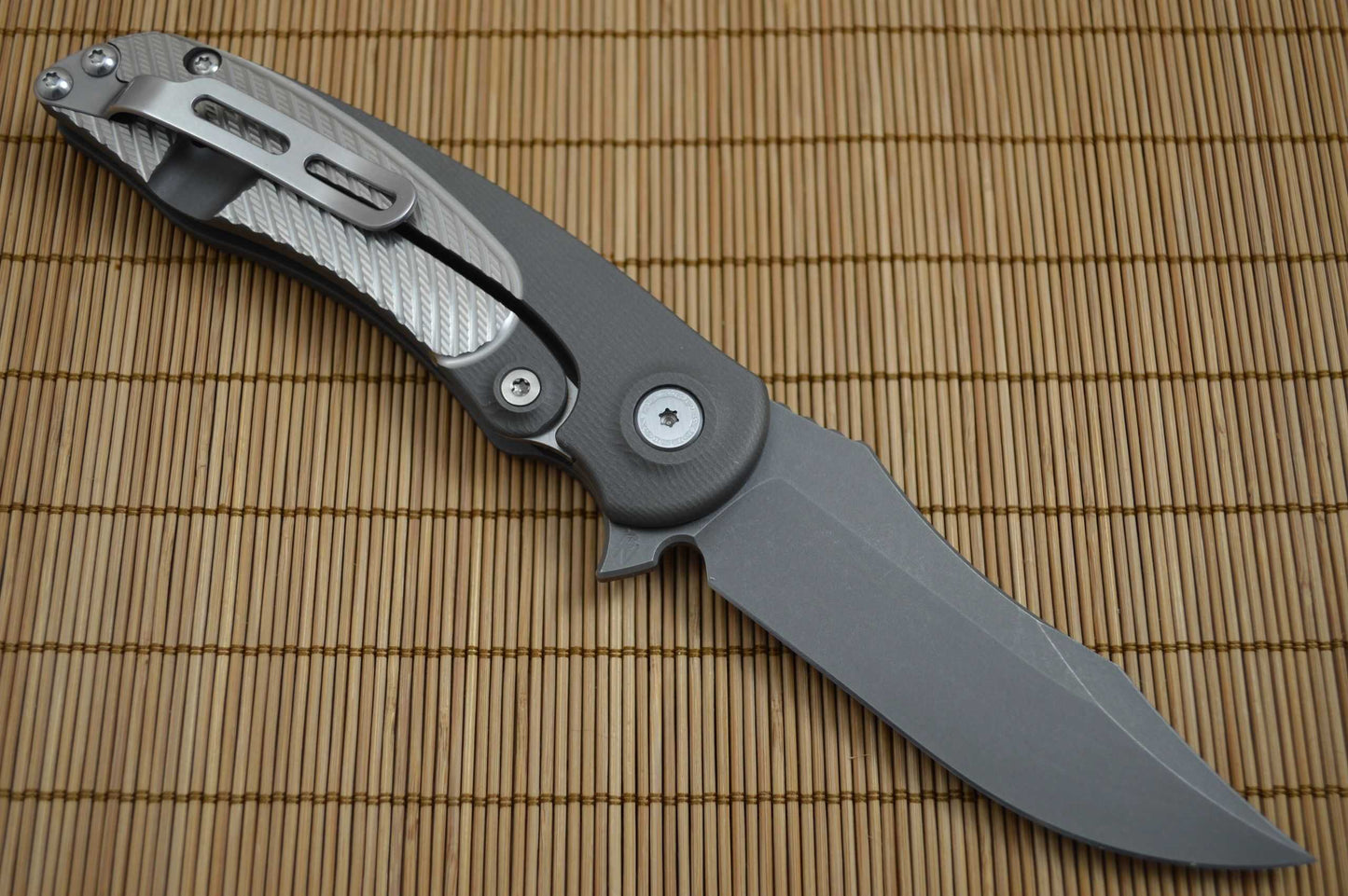 Brian Nadeau CYCLONE Flipper (3D Version), Anodized Gray Titanium (SOLD)