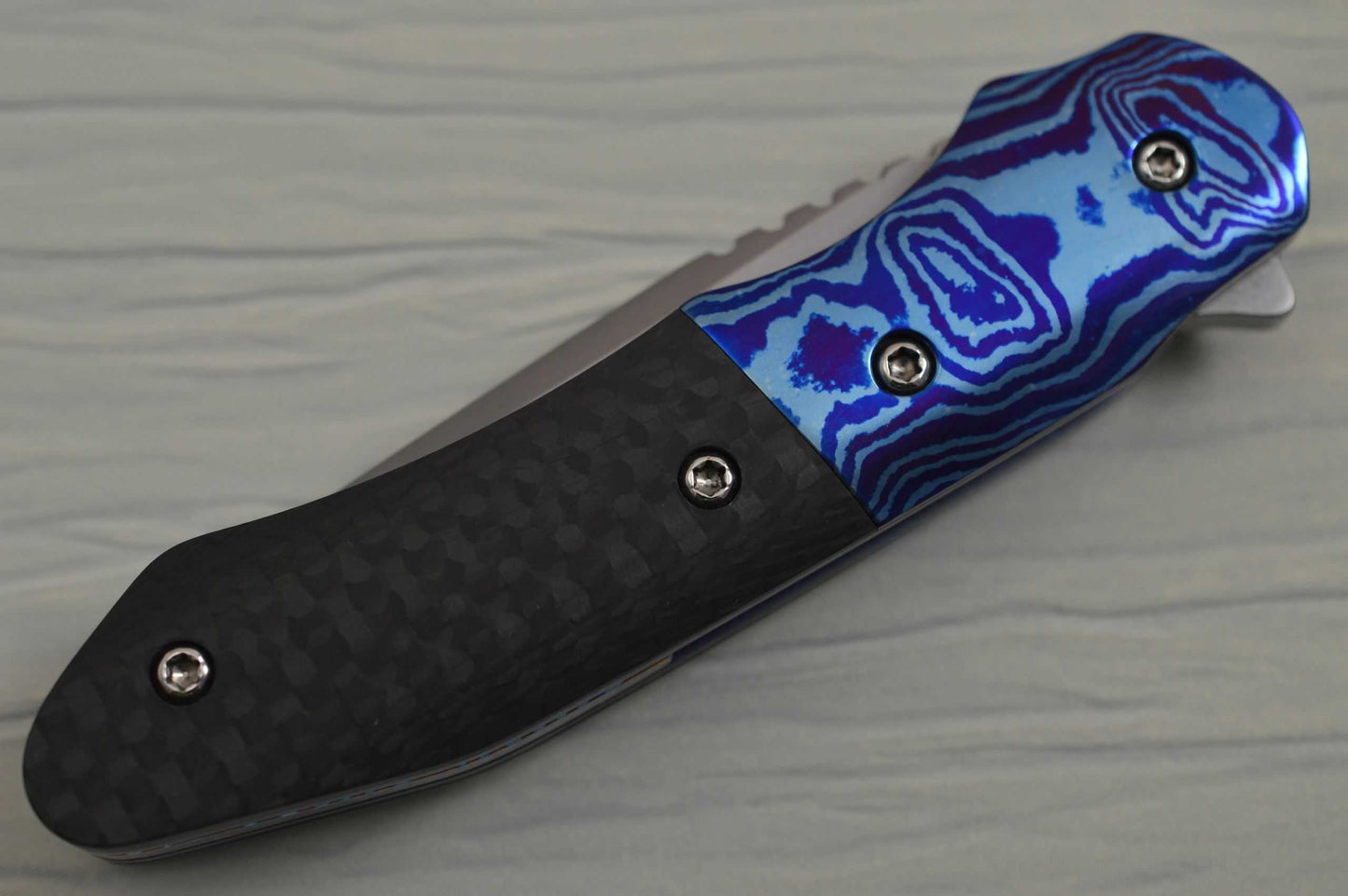 Tom Ferry M.S. INSIDIOUS Timascus Flipper Folding Knife (SOLD)