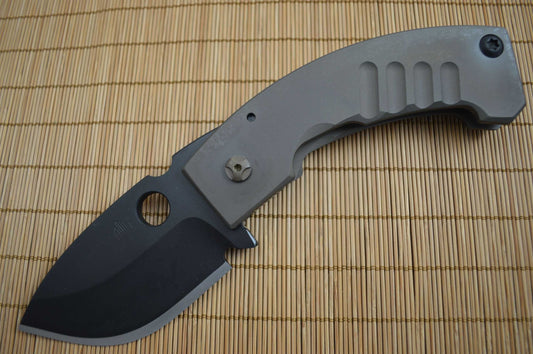 NEW MODEL Crusader Forge Apex XL 0.25" Drop Point SOCOM, GR38 Titanium (SOLD)