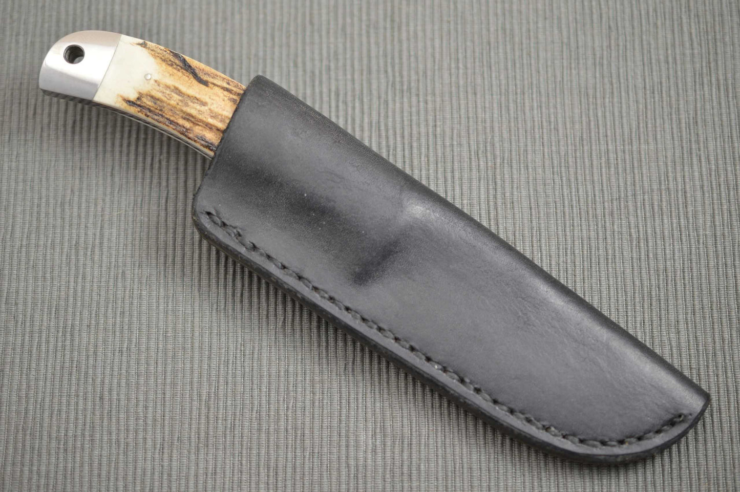 Ben Voss Loveless-Style, Stag Stiff Horn Custom Fixed Blade Knife (SOLD)