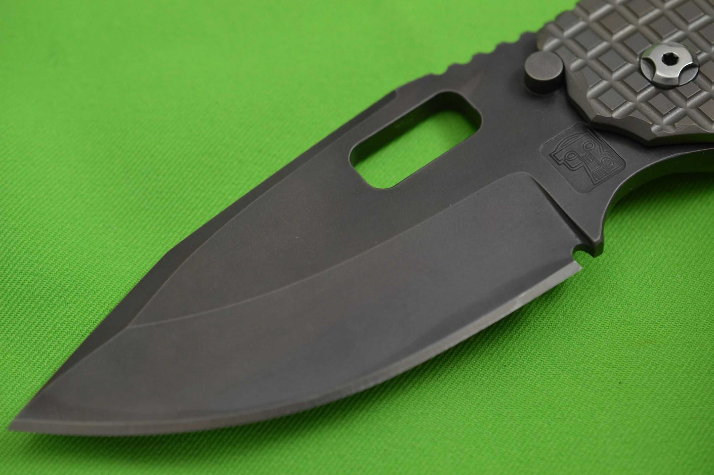 Trouble Blades Full Size Custom Mofo-L-Frag, B.W. Swedge Folding Knife (SOLD)