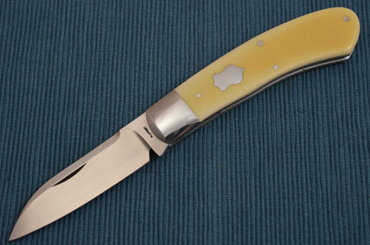 Tom Ploppert DINO, Slip-Joint Folder, Old Westinghouse Micarta Scales (SOLD)