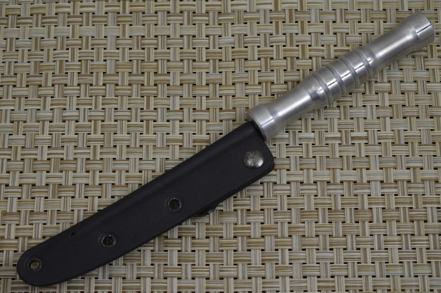 G.H.K. "Spike", Polished Duraluminum, IWB Kydex Sheath (SOLD)