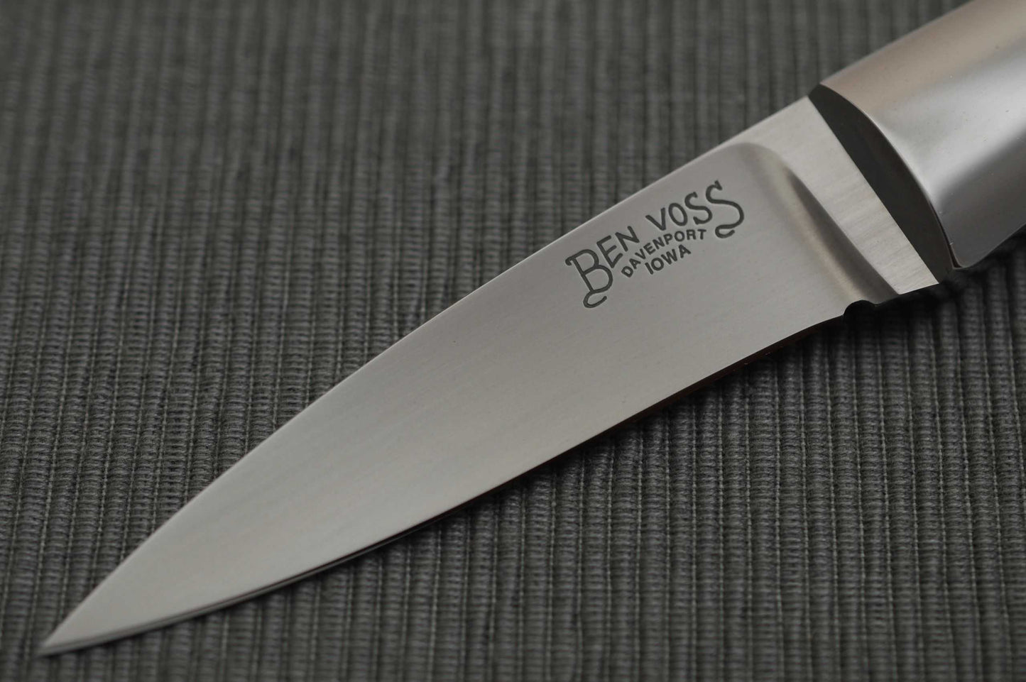 Ben Voss Loveless-Style, Stag Stiff Horn Custom Fixed Blade Knife (SOLD)