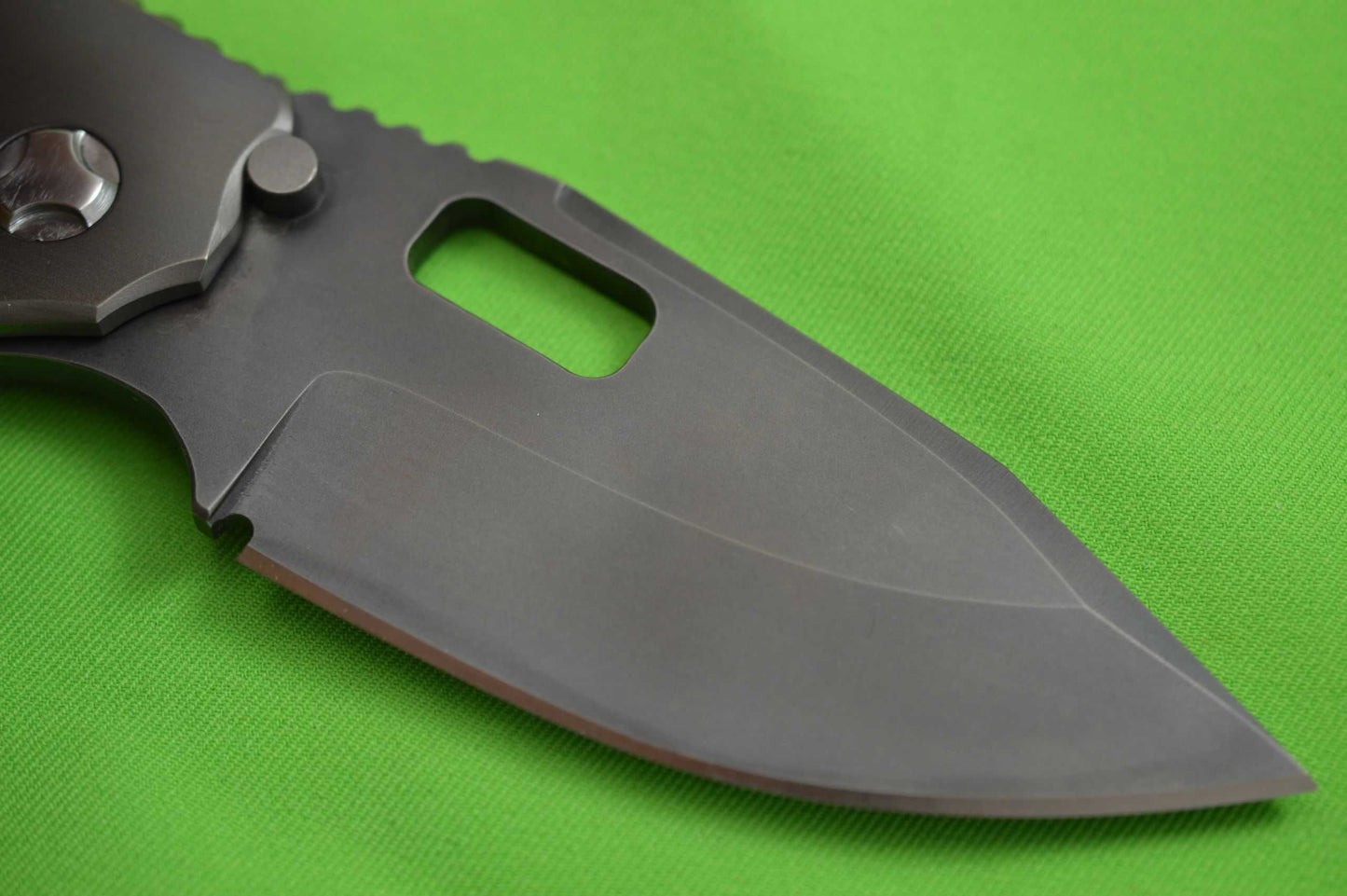 Trouble Blades Full Size Custom Mofo-L-Frag, B.W. Swedge Folding Knife (SOLD)