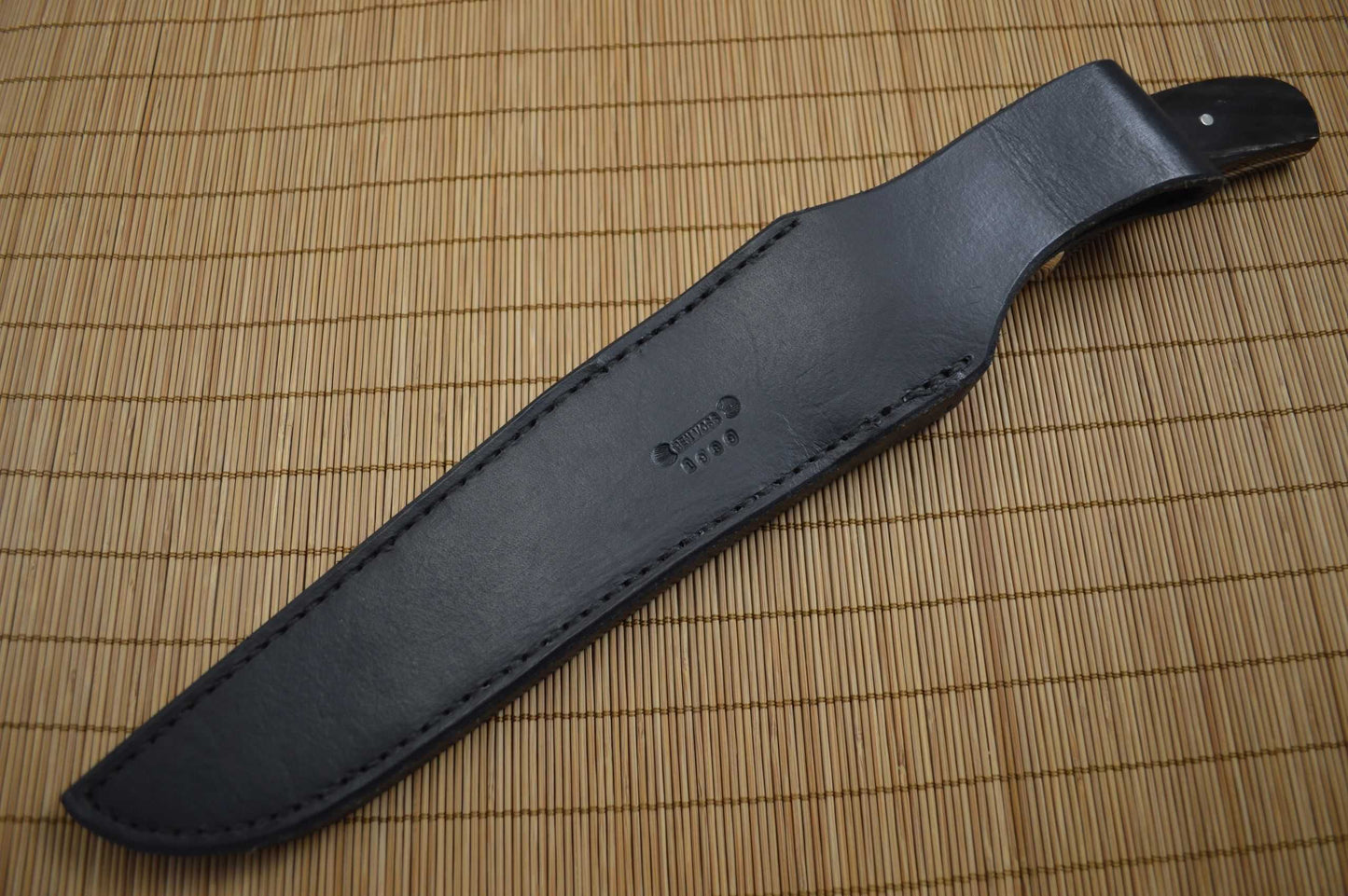 Ben Voss Large Buffalo Horn Fighter, Custom Fixed Blade Knife (SOLD)