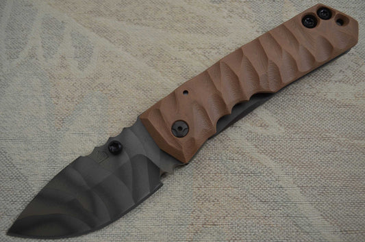 Crusader Forge FIFP Metro "3D", Frame-Lock Folder, Coyote Brown G10 (SOLD)