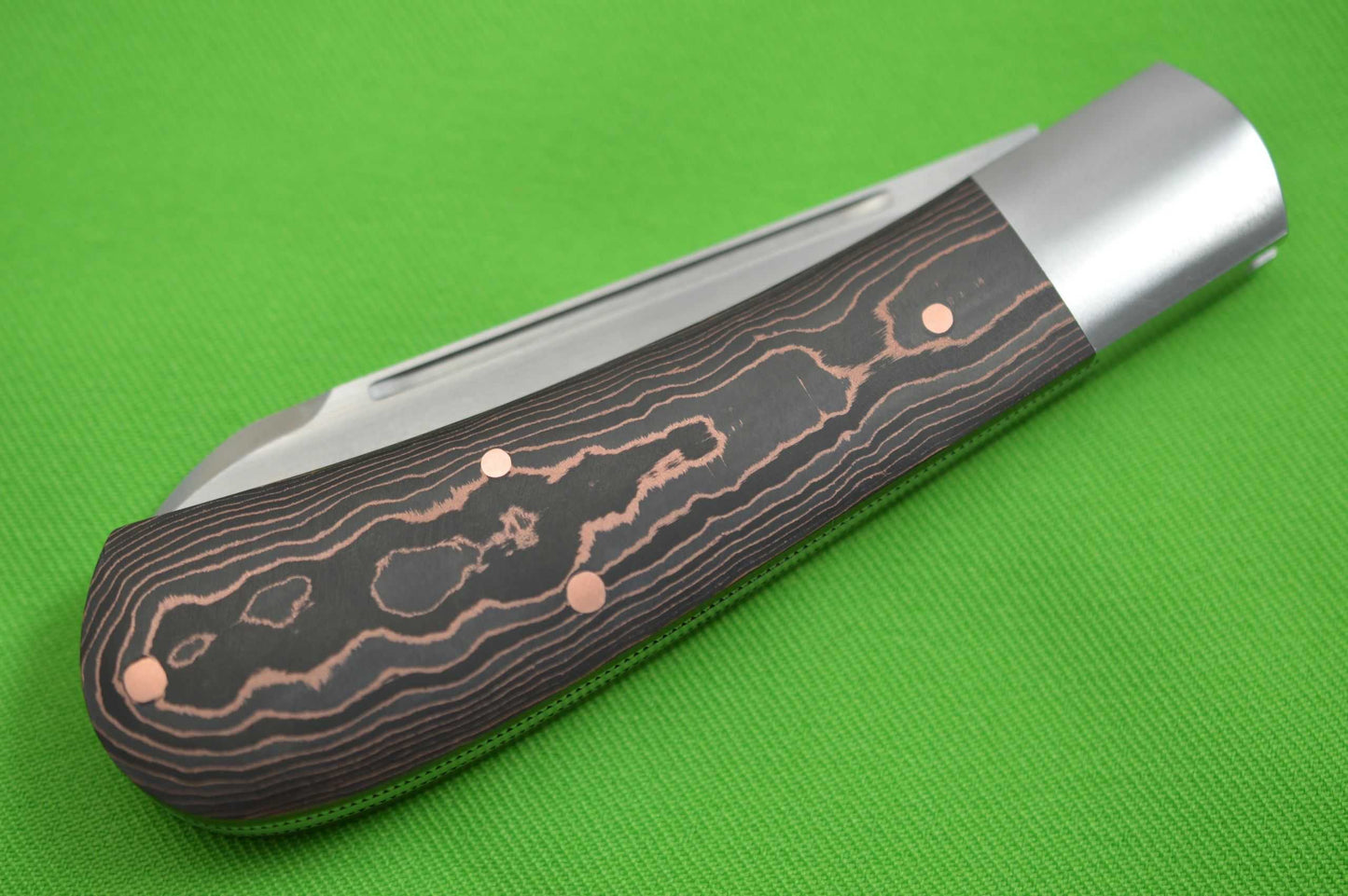 Bobby House Copper Fat Carbon ZULU, Slip-Joint Folding Knife (SOLD)