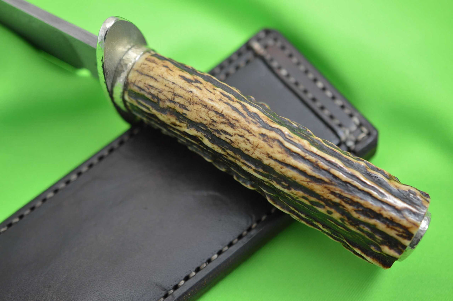 Bert Gaston, M.S. Damascus & Sambar Stag Fighter, Bill Moran ST-24 Inspired (SOLD)