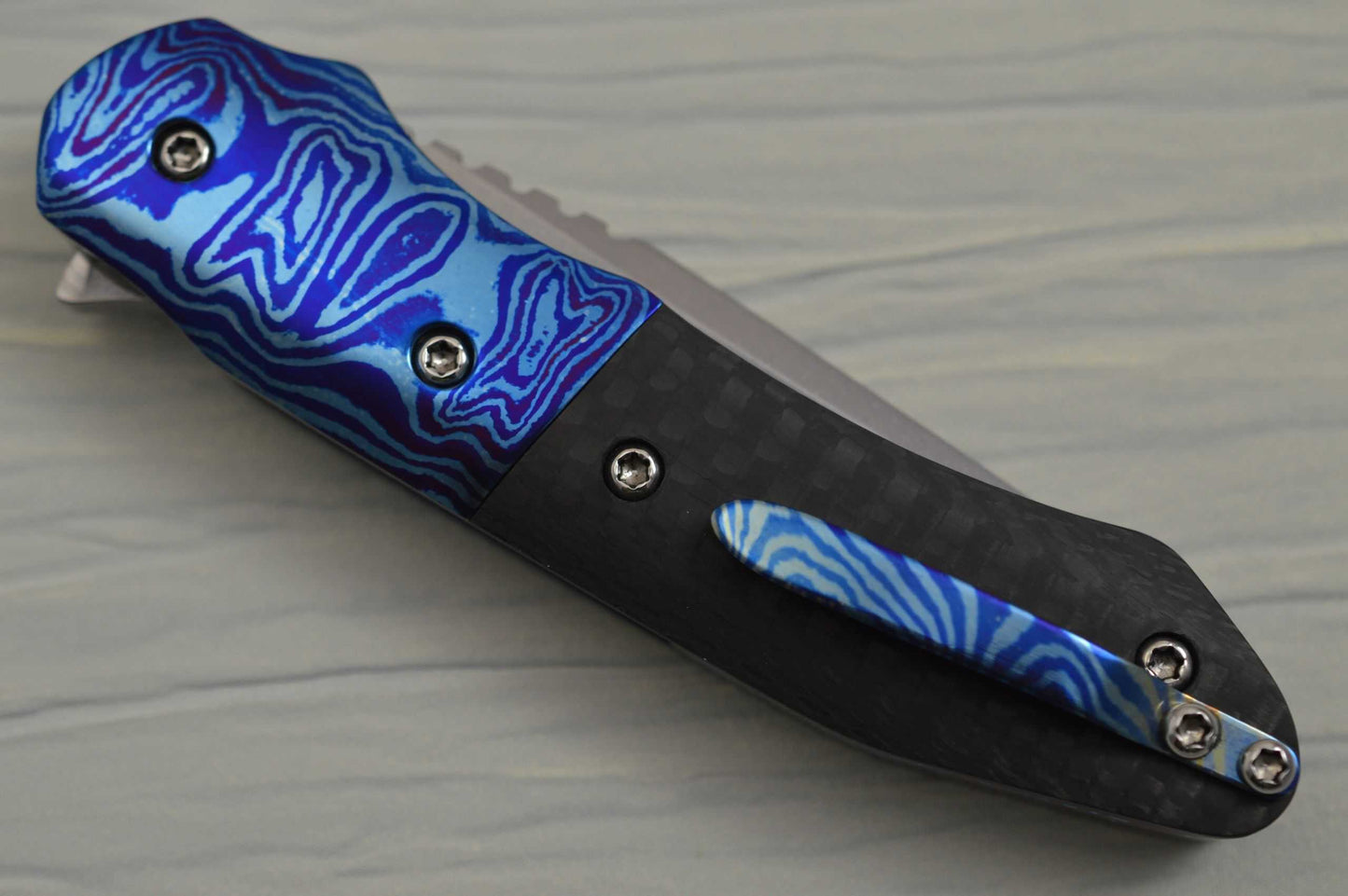 Tom Ferry M.S. INSIDIOUS Timascus Flipper Folding Knife (SOLD)