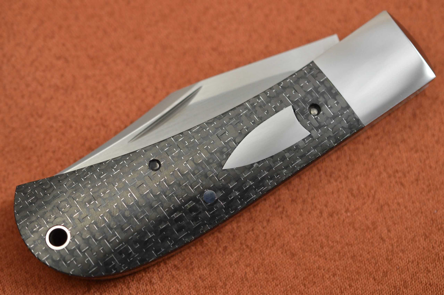 Bill Ruple LANNY'S CLIP, Lightning Strike Carbon Fiber Scales, 2018 Blade Show (SOLD)