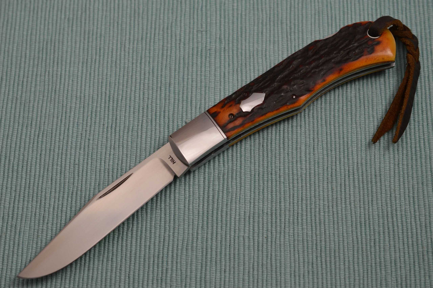 Toby Hill Remington 1306 Lock-Back, Amber Stag Scales (SOLD)