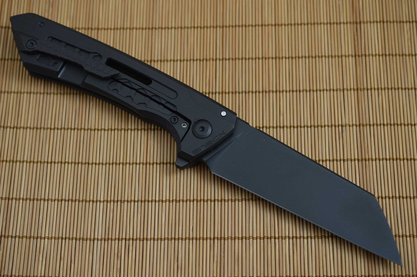 BUSTER, Jake Hoback Knives - Snecx Design Lab Collaboration, DLC BLACK Finish (SOLD)