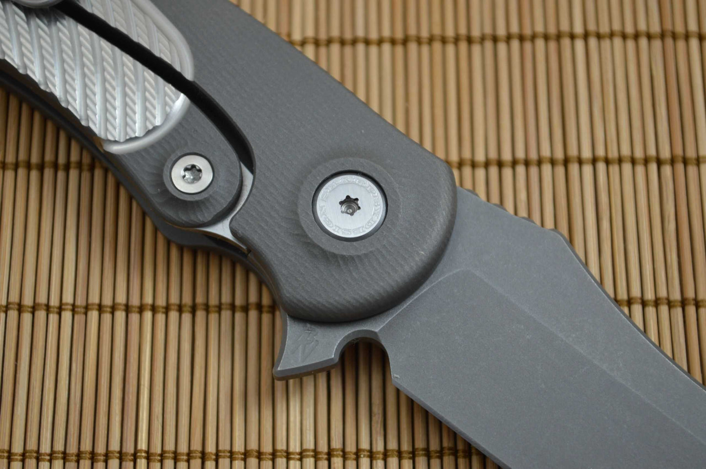 Brian Nadeau CYCLONE Flipper (3D Version), Anodized Gray Titanium (SOLD)