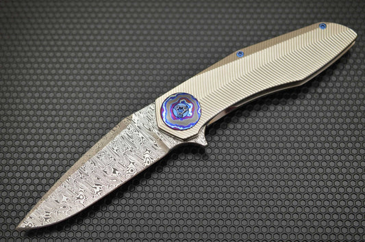 Steve Skiff Deluxe CULPRIT, Damasteel and Black Timascus (SOLD)