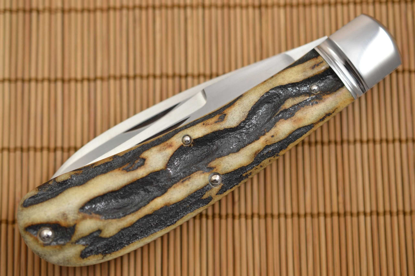 Tom Ploppert 2-Blade Stag Wharncliffe Trapper (SOLD)