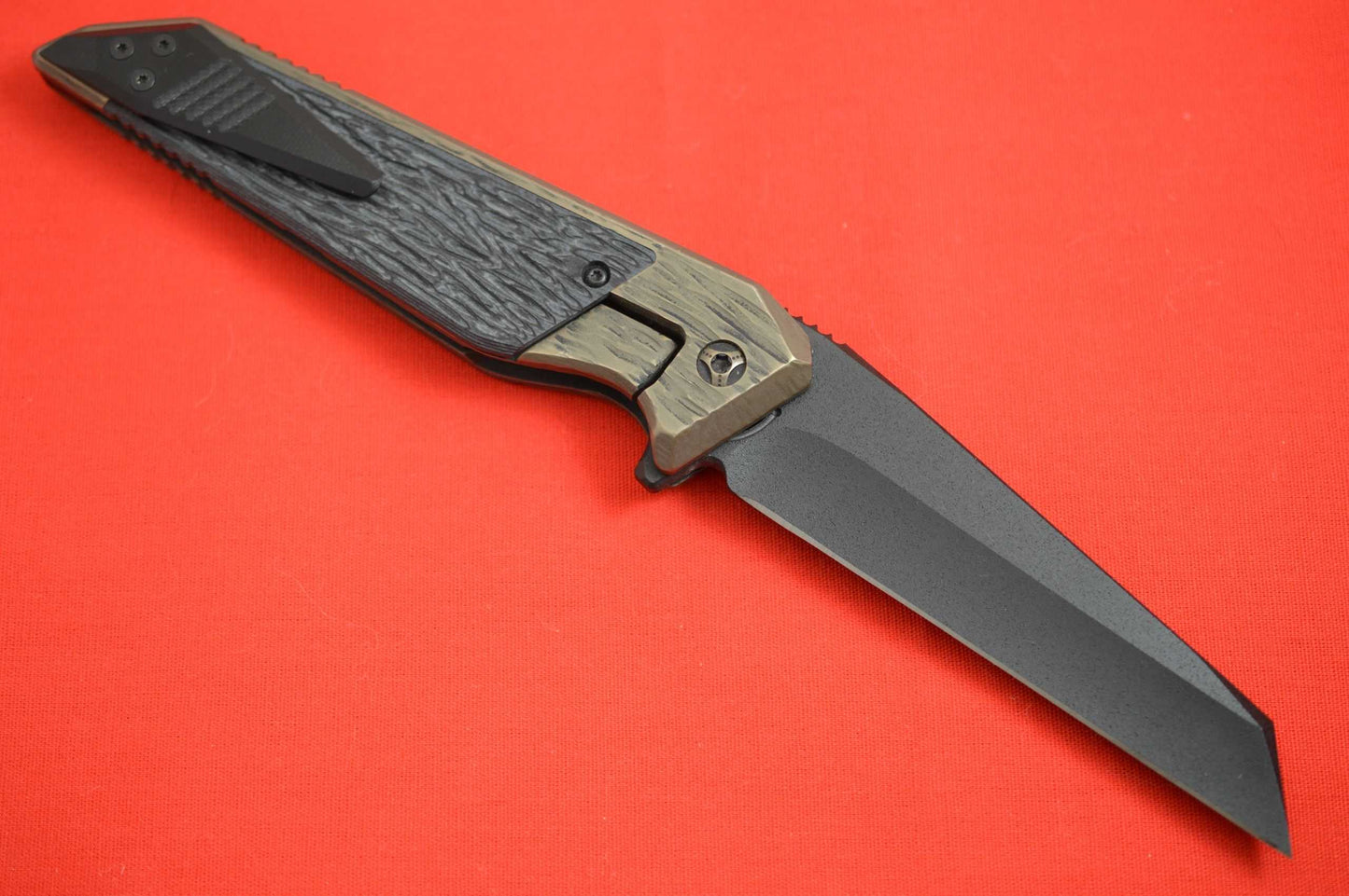 Will Moon Custom Mark 10, Bolster-Lock Flipper Folding Knife, Cerakote Blade (TRADED)