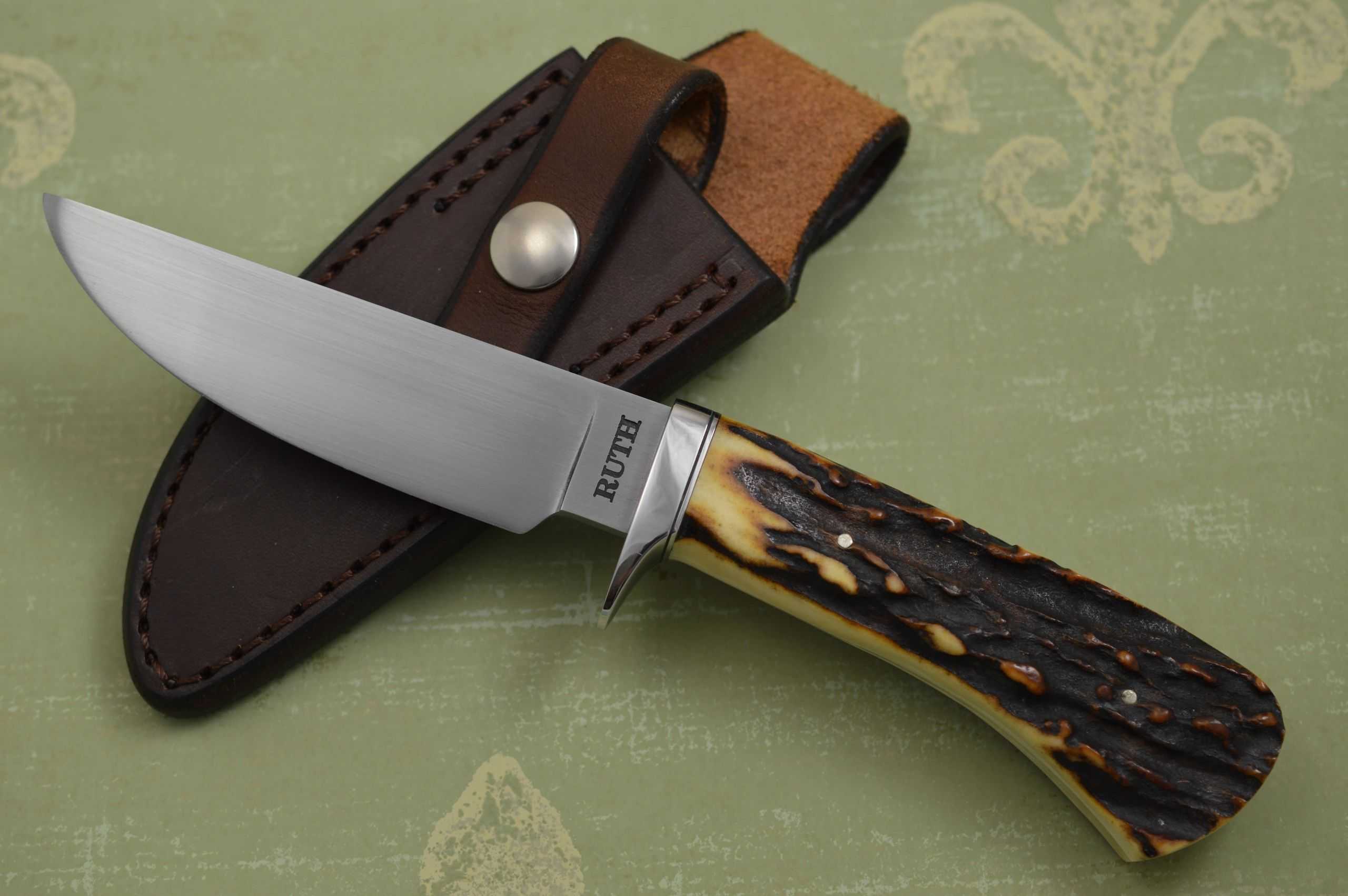 Mike Ruth, J.S. Stag Hunting Knife (SOLD) – Windy City Knives