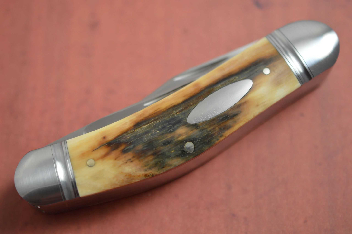 Bill Ruple 3-Blade Sowbelly, Fossil Scales (SOLD)