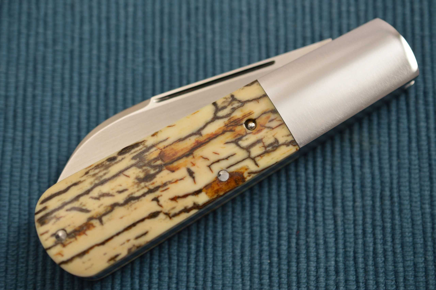 Bobby House Barlow, Fossilized Scales, Slip-Joint Folding Knife (SOLD)