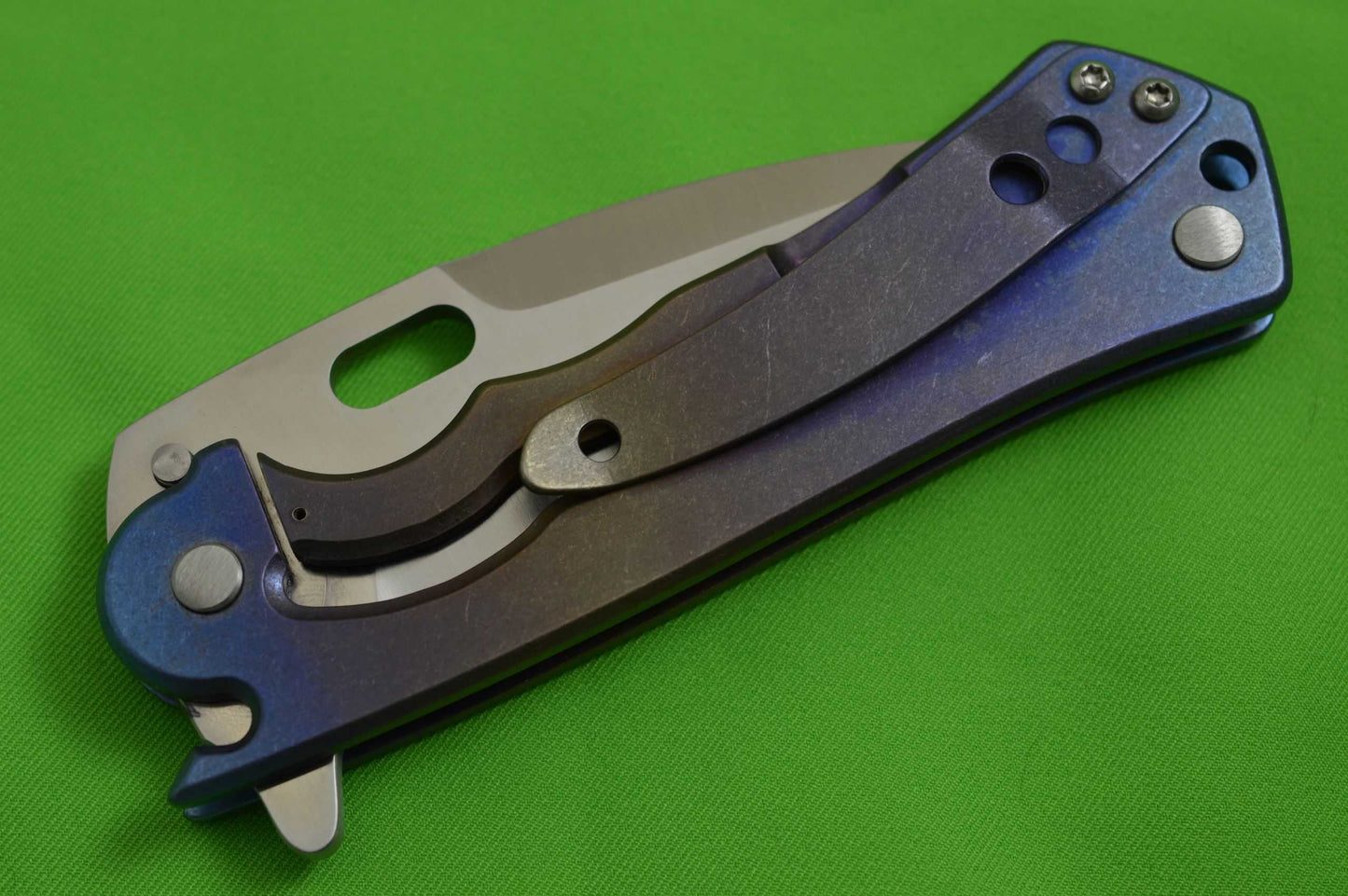 Steve Ryan XL Titanium Frame-Lock Flipper Folding Knife (SOLD)