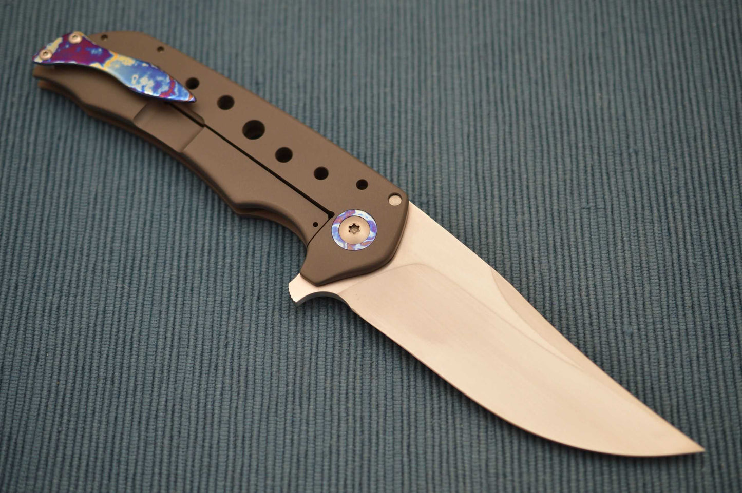 Walter Randolph (W.R. Bladeworks) Large Wyvern Frame-Lock Flipper Knife (SOLD)