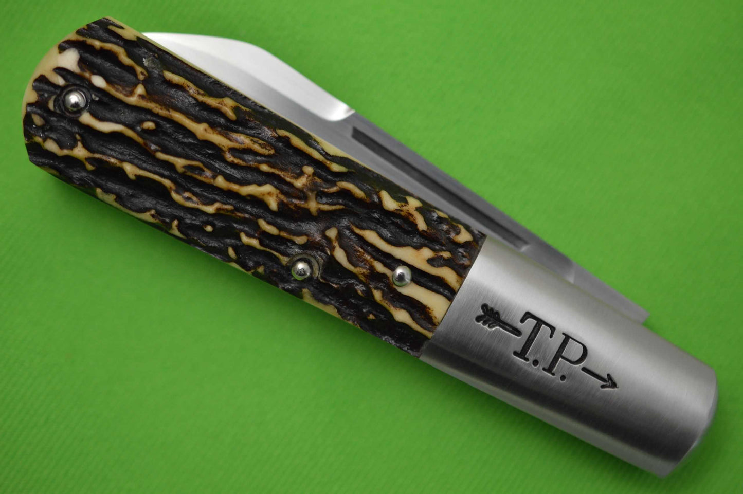 Tom Ploppert Stag BARLOW Slip-Joint Folding Knife, 2018 ICCE (SOLD)