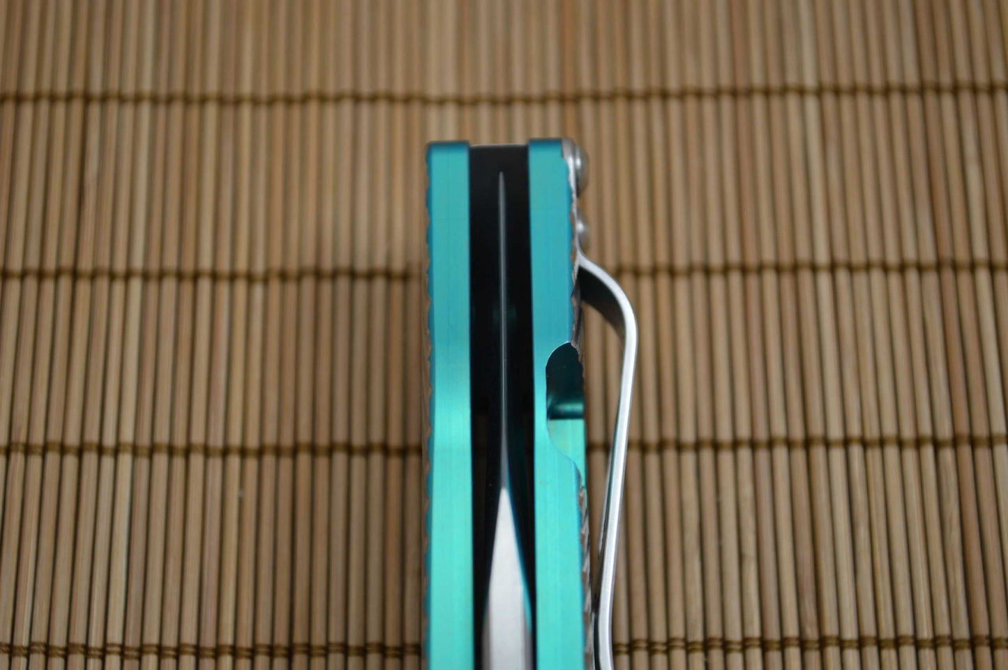 Brian Nadeau CYCLONE Flipper (3D Version), Anodized Green Titanium (SOLD)