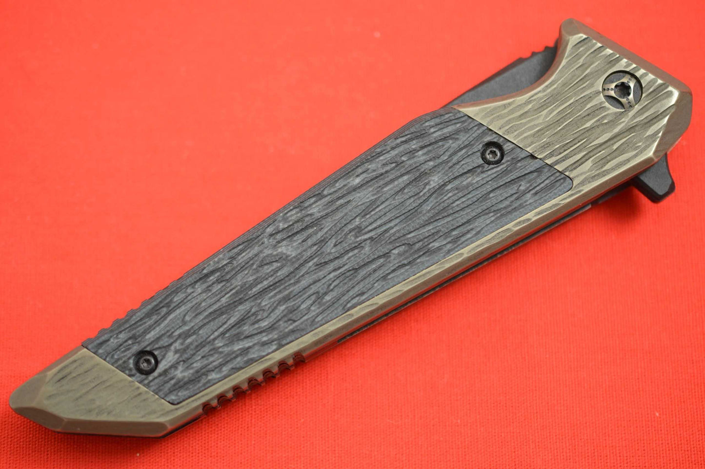 Will Moon Custom Mark 10, Bolster-Lock Flipper Folding Knife, Cerakote Blade (TRADED)