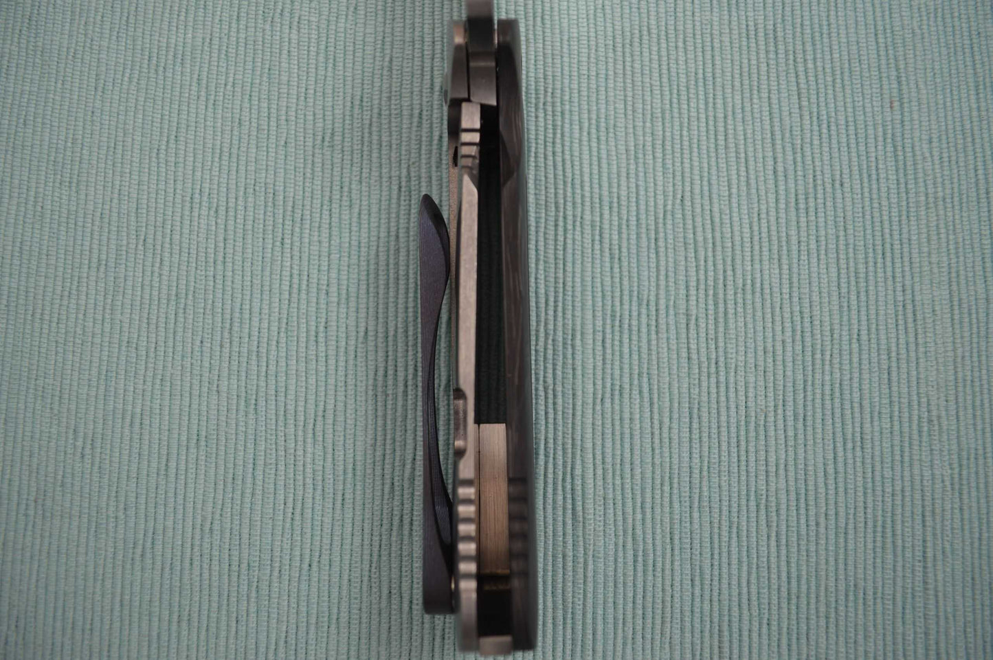 Direware M8 Flipper, Ti Frame, Marble Carbon Fiber, Moku-Ti Clip (SOLD)