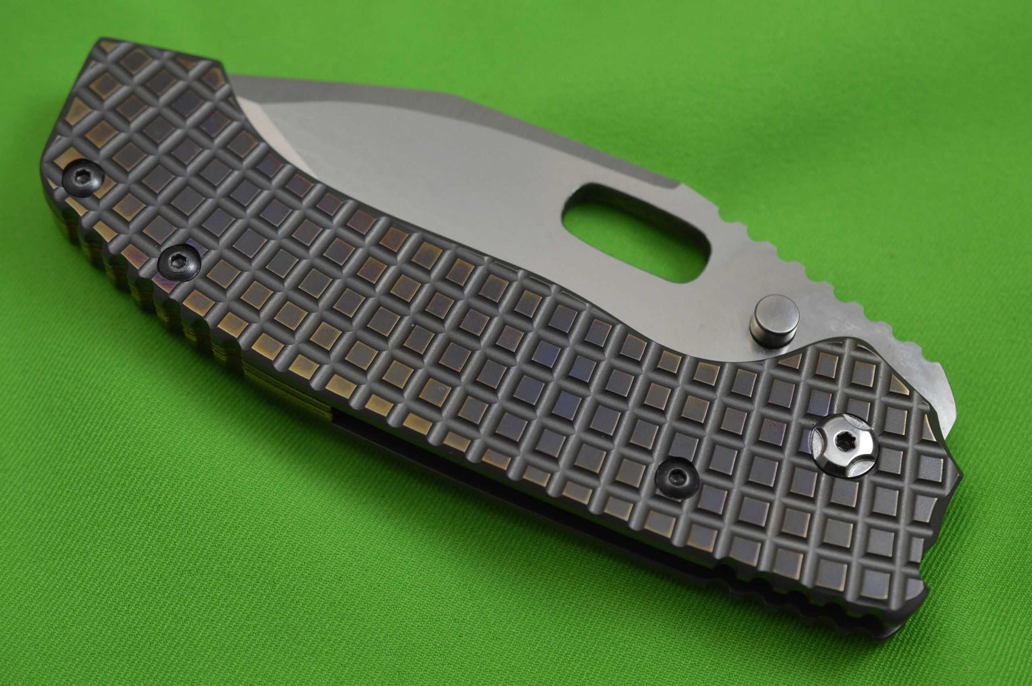 Trouble Blades Full Size Custom Mofo-L-Frag, W.D. Grind Folding Knife (SOLD)