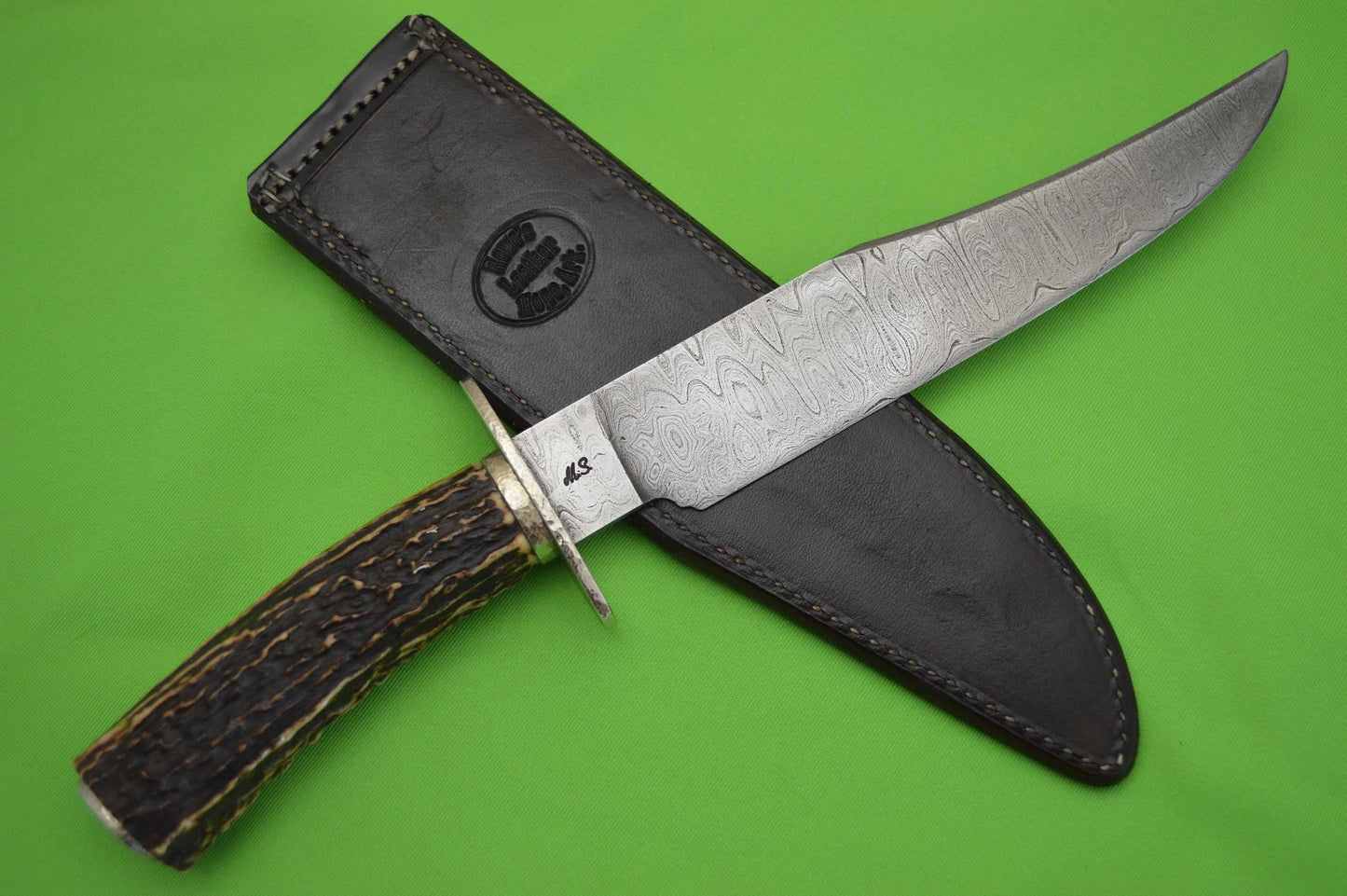 Bert Gaston, M.S. Damascus & Sambar Stag Fighter, Bill Moran ST-24 Inspired (SOLD)