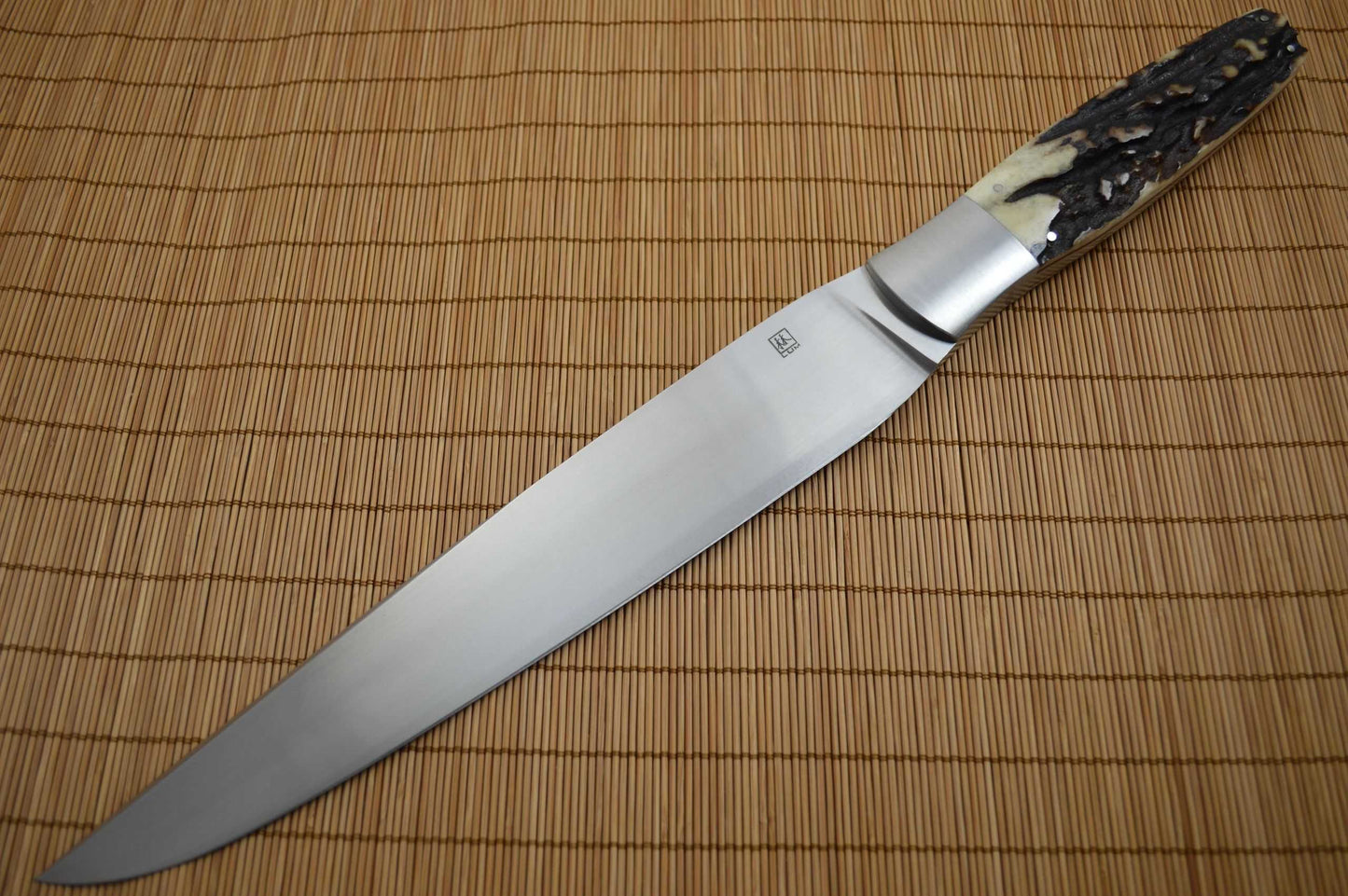 Bob Lum Large (15.5" OAL) Stag Handle CHINESE FIGHTER (SOLD)