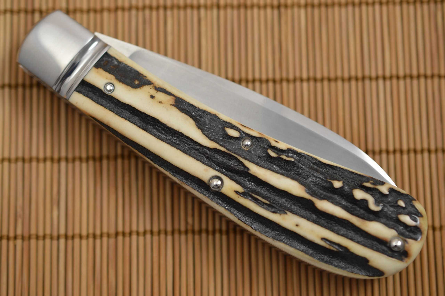 Tom Ploppert 2-Blade Stag Wharncliffe Trapper (SOLD)