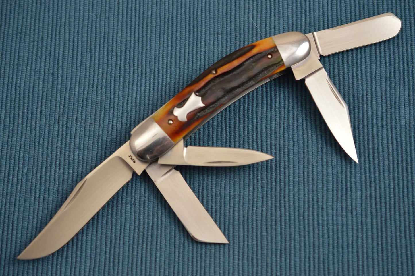 Bill Ruple Stag 5-Blade Sowbelly (SOLD)