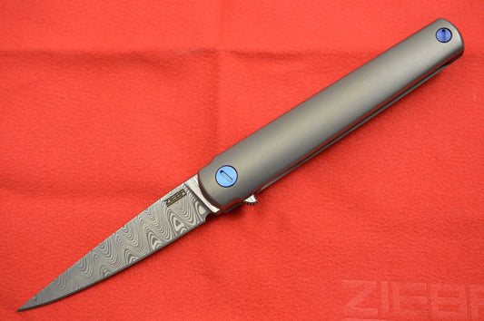 Michael Zieba MS3 Damasteel, Manhattan Special Frame-Lock Flipper (SOLD)