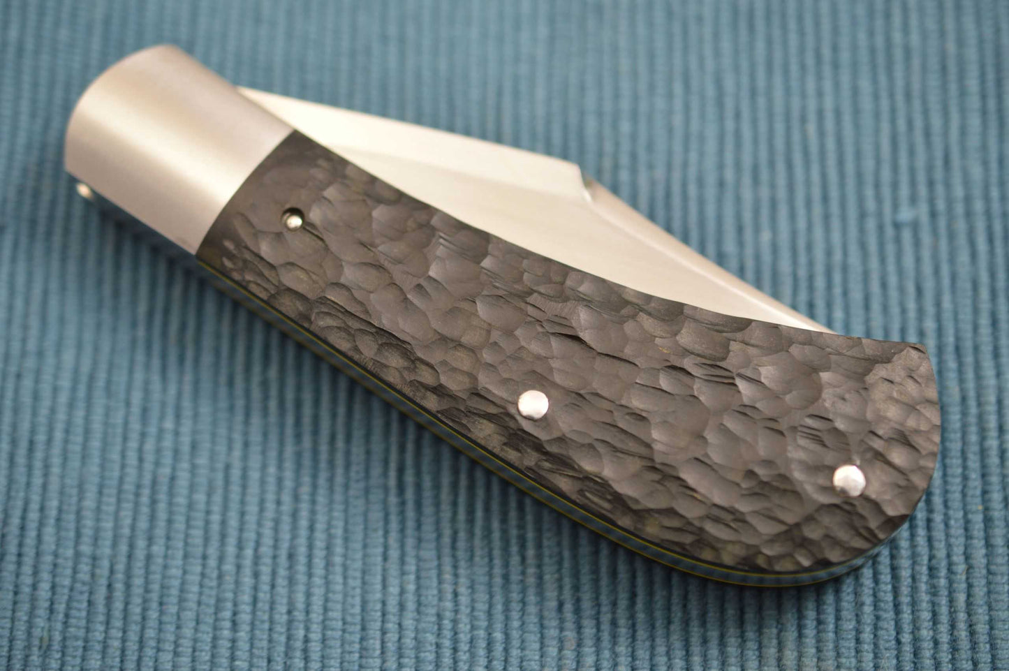 Bill Ruple Lanny's Clip, Black Jigged Micarta Scales, Slip-Joint Folding Knife (SOLD)