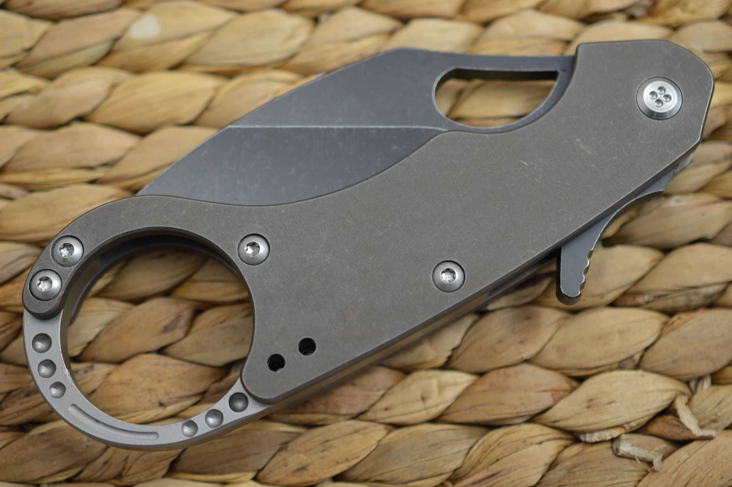 Medford Knife and Tool BURUNG Karambit, Bronze Titanium Frame, PVD Blade (SOLD)