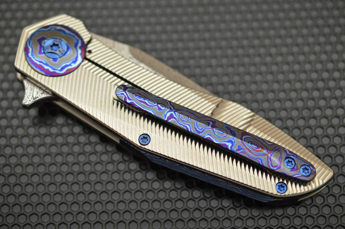 Steve Skiff Deluxe CULPRIT, Damasteel and Black Timascus (SOLD)