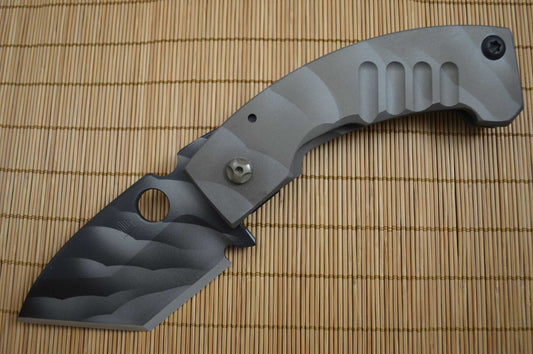 NEW MODEL Crusader Forge "Apex XL" Chisel Ground Tanto, Frame-Lock, 3D Finish (SOLD)