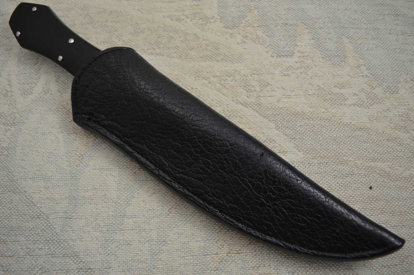 Billy Bob Sowell, M.S. "Carrigan Bowie", Coffin-Shaped Ebony Handle (SOLD)