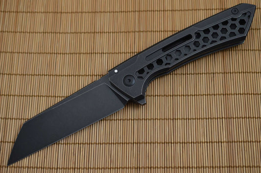 BUSTER, Jake Hoback Knives - Snecx Design Lab Collaboration, DLC FALLOUT BLACK Finish (SOLD)